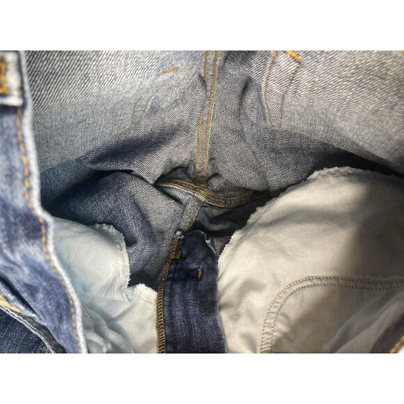 Cruel Girl Jeans Women 7L 29x34 Low Rise Relaxed Bootcut Dark Blue Denim Vtg Y2K - Picture 9 of 9